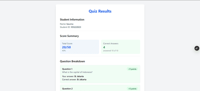 Quiz Web App